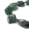 Natural Ruby in Zoisite Beads Strands G-B024-15-3