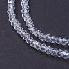 Electroplate Glass Beads Strands GLAA-F076-FR14-3