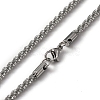 304 Stainless Steel Link Chain Bracelets & Necklaces SJEW-F220-01B-P-2