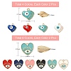 20Pcs 10 Style Rack Plating Alloy Enamel Pendants ENAM-SZ0002-62-7