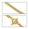 Brass Curb Chain Bracelet & Curb Chain Necklace Sets SJEW-SZ0001-011A-3