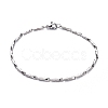 Unisex 304 Stainless Steel Bar Link Chain Bracelets BJEW-L637-41B-P-1