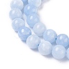 Natural White Jade Beads Strands G-I222-8mm-02-3