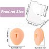 Soft Silicone Belly Button Flexible Model Body Part Displays with Acrylic Stands ODIS-WH0002-21-2