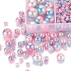 497Pcs 5 Style Rainbow ABS Plastic Imitation Pearl Beads OACR-YW0001-07A-6