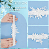 3D Flower Polyester Lace Elastic Bridal Garters AJEW-WH0470-03A-5