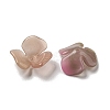 Two-tone Opaque Acrylic Bead Caps OACR-G034-03A-2