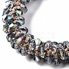Faceted Transparent Glass Beads Stretch Bracelets BJEW-S144-001C-01-3