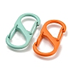 Spray Painted Alloy Push Gate Snap Key Clasps FIND-Z056-08-2