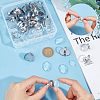 Unicraftale DIY Oval Glass Finger Ring Making Kit STAS-UN0032-80-2