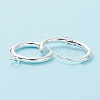 201 Stainless Steel Huggie Hoop Earring Findings STAS-P283-01R-S-2