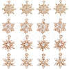 SUNNYCLUE 16Pcs 4 Style Brass Micro Pave Cubic Zirconia  Charm FIND-SC0004-62-1