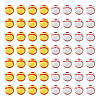 Biyun 200Pcs 2 Colors Opaque Acrylic Round Beads SACR-BY0001-02-12