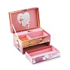 Hand Crank Musical Jewelry Cardboard Boxes CON-M008-04B-2