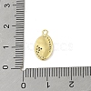 Brass Micro Pave Clear Cubic Zirconia Pendants KK-E111-29G-3