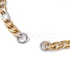 304 Stainless Steel Figaro Chain Bracelet Makings AJEW-JB01284-3