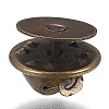 Brass Badge Lapel Pin Back Butterfly Clutches KK-Z003-01AB-1