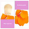 ANATTASOUL 4 Pairs 4 Colors Exquisite Acrylic Petaline Dangle Stud Earrings EJEW-AN0002-10-3