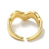 Brass Open Cuff Rings for Women RJEW-E292-27G-3