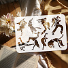 Plastic Drawing Painting Stencils Templates DIY-WH0396-538-3