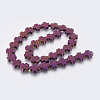 Electroplated Non-magnetic Synthetic Hematite Bead Strand G-E495-10A-02-2