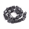 Raw Rough Natural Black Tourmaline Beads Strands G-G838-02-2