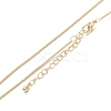 Brass Snake Chain Necklaces NJEW-K123-07G-1