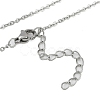 Brass Clear Cubic Zirconia Pendant Cable Chain Necklaces NJEW-D088-04B-3