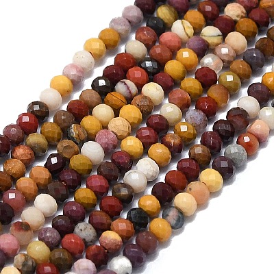 Natural Mookaite Beads Strands G-G106-A33-01-1