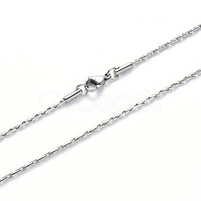 Non-Tarnish 304 Stainless Steel Coreana Chain Necklace NJEW-S420-005A-P-1