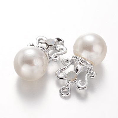 Silver Color PlatedAlloy Imitation Pearl Pendants PALLOY-M179-25-AAA-1