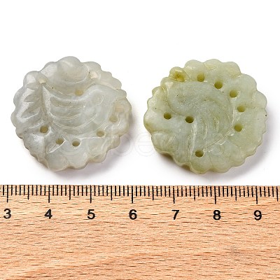 Natural Xiuyan Jade Carved Pendants G-M195-04A-1