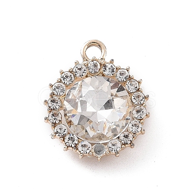 Alloy Rhinestone Pendants ALRI-C008-58LG-1