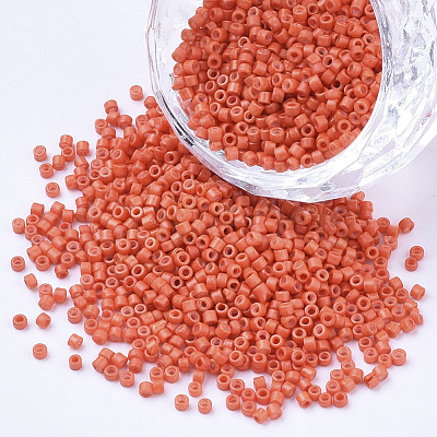 Baking Paint Cylinder Seed Beads SEED-Q036-02A-D13-1