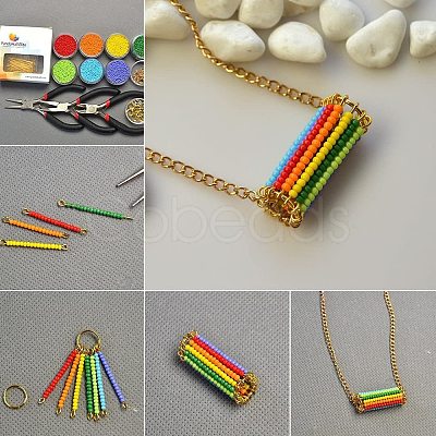 12 Colors Glass Seed Beads SEED-PH0007-03-1