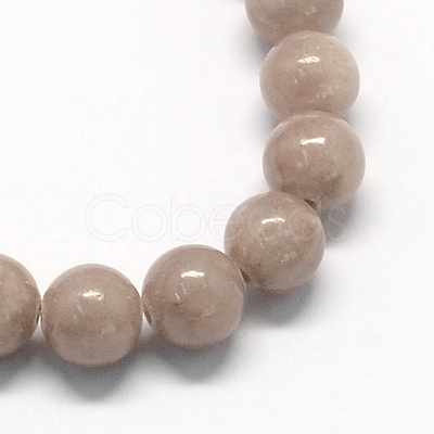 Natural Dyed Yellow Jade Gemstone Bead Strands G-R271-8mm-YXS06-1