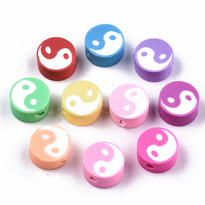 Handmade Polymer Clay Beads X-CLAY-T016-30-1