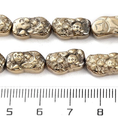 Electroplated Synthetic Non-magnetic Hematite Beads Strands G-F767-03D-1