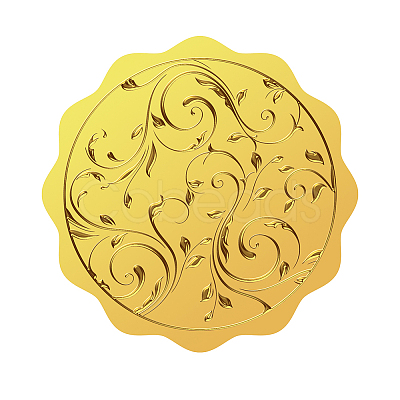 Self Adhesive Gold Foil Embossed Stickers DIY-WH0211-404-1