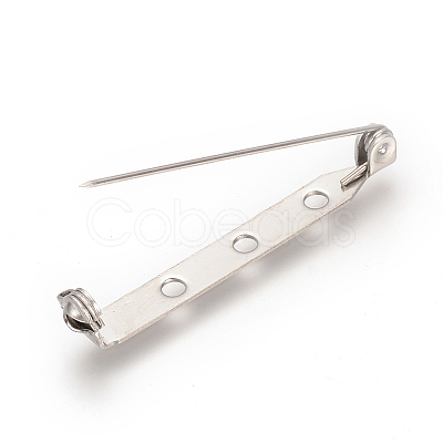 Tarnish Resistant 304 Stainless Steel Pin Brooch Back Bar Findings STAS-Q184-04-1