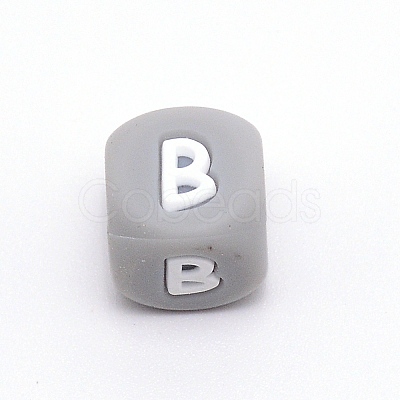 Silicone Alphabet Beads for Bracelet or Necklace Making SIL-TAC001-01A-B-1