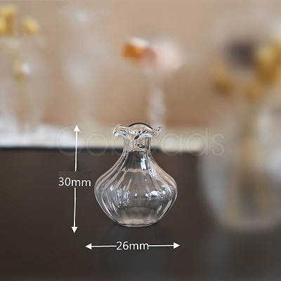 1:12 Scale Dollhouse Miniature Glass Vase PW-WG83393-04-1