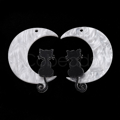 Halloween Printed Acrylic Pendants MACR-M021-01-1