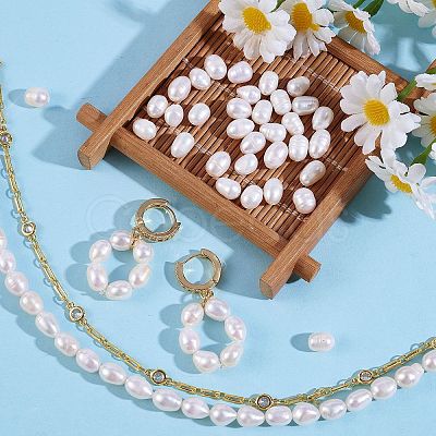 Natural Cultured Freshwater Pearl Beads Strands PEAR-SZ0001-07-1