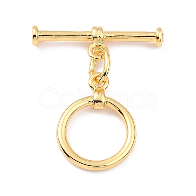 Rack Plating Brass Toggle Clasps KK-B036-17G-1