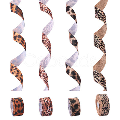 Leopard Printed Grosgrain Ribbons OCOR-TA0001-16-1