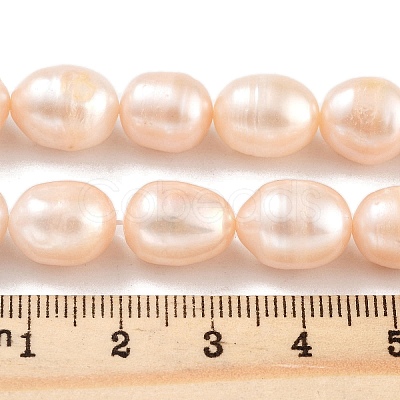 Natural Cultured Freshwater Pearl Beads Strands PEAR-P062-12E-1