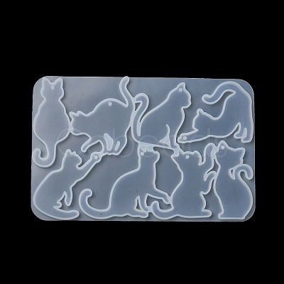 Cat Shape DIY Pendant Silhouette Silicone Molds SIL-F010-01-1