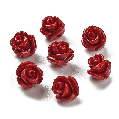 Synthetic Coral Carved Beads CORA-H003-01B-23-1