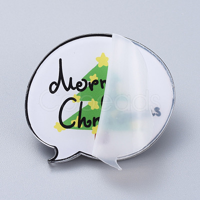 Acrylic Safety Brooches JEWB-D006-A08-1